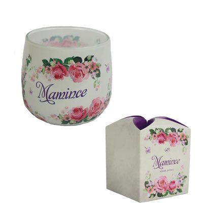 Svíčka vonná ve skle EXLUSIVE MAMINCE 100g - dia 7,5 × 7,8 cm{% if product.brand.name %} – Morex{% endif %}