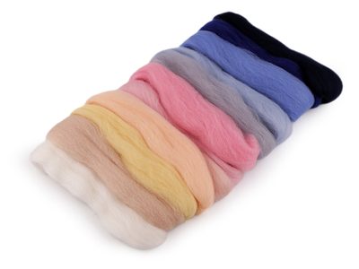 SADA barevná OVČÍ ROUNO 50 g česané{% if variant.name %} – 5 mix{% endif %}