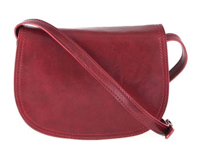Kožená crossbody dámská kabelka Enila I Fratelli burgundská červená{% if product.brand.name %} – Vera Pelle{% endif %}