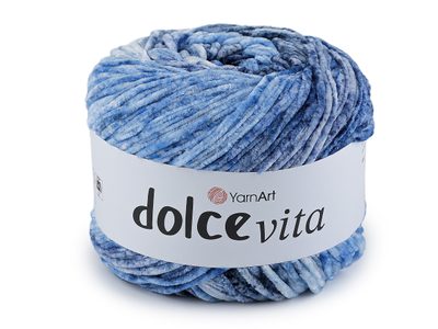 Pletací žinylková příze Dolce Vita 150 g{% if variant.name %} – 3 (3410) modrá nebeská{% endif %}