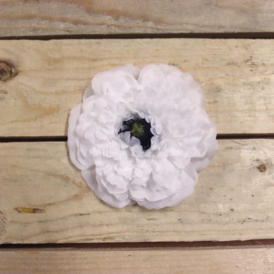 Květ cínie bílá, 12 ks 371195-01 - dia 9 x 3,5 cm{% if product.brand.name %} – {% endif %}