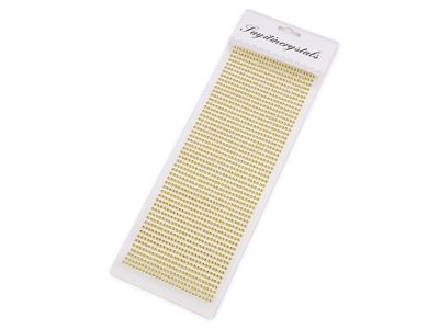 Samolepicí kamínky na lepicím proužku Ø3 mm{% if variant.name %} – 2 zlatá{% endif %}