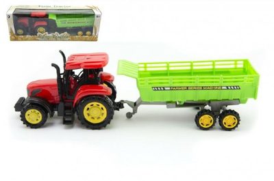 Traktor s vlekem plast 35cm na setrvačník v krabici{% if product.brand.name %} – Teddies{% endif %}