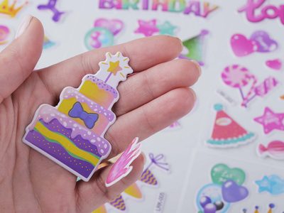 Samolepky plastické - narozeninové Happy Birthday{% if product.brand.name %} – Stoklasa{% endif %}