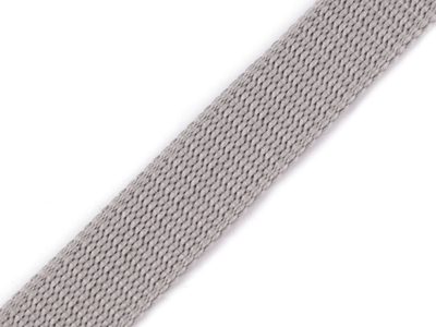 Popruh polypropylénový šíře 20 mm METRÁŽ{% if variant.name %} – 2 šedá světlá{% endif %}