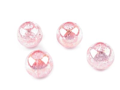 Plastové korálky s AB efektem Ø20 mm 4 ks{% if variant.name %} – 2 (T04) růžová nejsv.{% endif %}