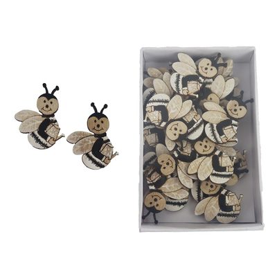 Dekorace včelka, 24 ks D6054 - 2,8 x 0,2 x 3,5 cm{% if product.brand.name %} – Morex{% endif %}