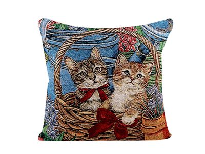 Povlak na polštář ptáček 45x45 cm{% if variant.name %} – 4 modrá{% endif %}