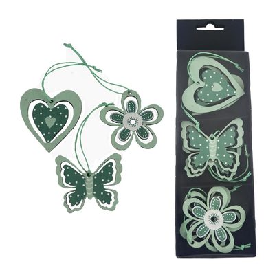 Dekorace k zavěšení, 6 ks D6100 - 5,5 - 5,9 x 0,3 x 5 - 6 cm{% if product.brand.name %} – Morex{% endif %}