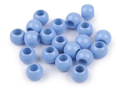 Plastové korálky Ø14 mm 20 kusů{% if variant.name %} – 4 modrá světlá{% endif %}