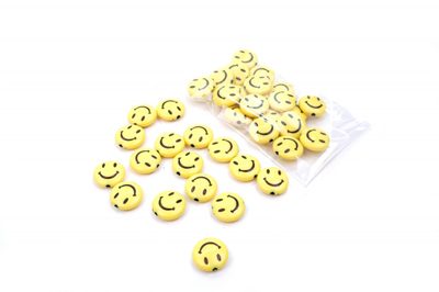 Korálky  smajlíci žlutí  10g{% if product.brand.name %} – Galanterka{% endif %}