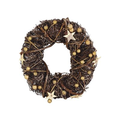 Věnec se zlatými ozdobami průměr 24cm P0472{% if product.brand.name %} – Morex{% endif %}