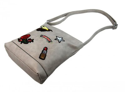 Kožená malá dámská crossbody kabelka tmavě modrá-hnědá