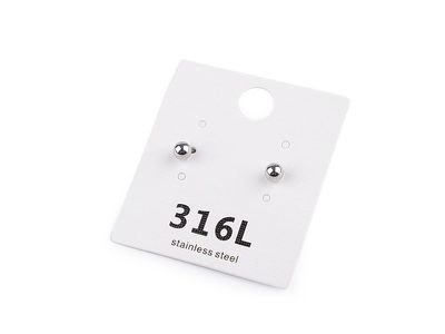 Náušnice kuličky z nerezové oceli{% if product.brand.name %} – Stoklasa{% endif %}
