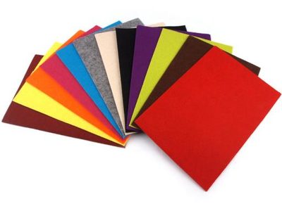 Látková dekorativní plsť / filc 20x30 cm MIX 12 KUSŮ{% if product.brand.name %} – Galanterka{% endif %}