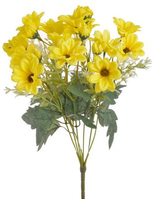Umělá kytice chryzantém 42cm - žlutá{% if product.brand.name %} – Canea{% endif %}
