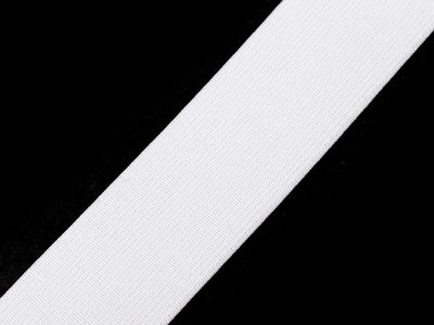 Pruženka měkká šíře 35 mm tkaná METRÁŽ{% if variant.name %} – 1101 bílá{% endif %}