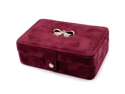 Malá šperkovnice s mašličkou semiš 11x16x5,5cm{% if product.brand.name %} – Stoklasa{% endif %}