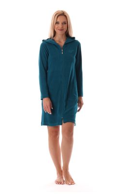 Krátký dámský župan na zip Bari 38 64 6450 deep lagoon{% if product.brand.name %} – Vestis{% endif %}