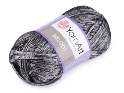 Pletací příze Melody 100 g YarnArt{% if variant.name %} – 6 (887) černá{% endif %}