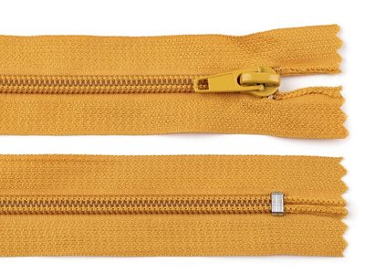 Spirálový Zip POL - Šíře 5 mm, Délka 18 cm -{% if variant.name %} – 123 hořčicová{% endif %}