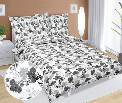 Krepové povlečení Šedá 80/804{% if product.brand.name %} – Bellatex{% endif %}