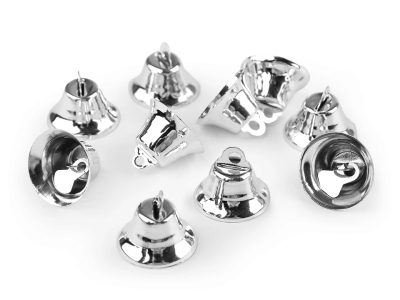 Zvoneček 12x20 mm BALENÍ 10 kusů{% if variant.name %} – 7 stříbrná střední{% endif %}