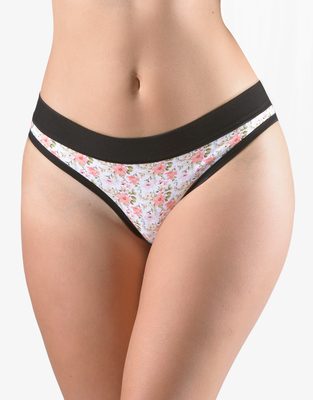 Dámské kalhotky bokové - brazilky{% if variant.name %} – černá maracuja - 38/40{% endif %}