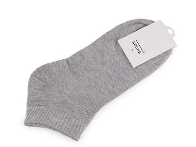 Bavlněné ponožky kotníkové unisex{% if variant.name %} – 2 šedá světlá{% endif %}