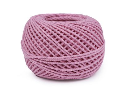 Bavlněná příze macrame / háčkovací 40 g{% if variant.name %} – 6 (8) starorůžová sv.{% endif %}