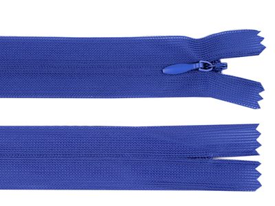 Spirálový zip skrytý šíře 3 mm délka 65 cm dederon{% if variant.name %} – 340 modrá královská{% endif %}