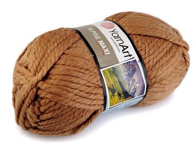 Pletací příze 250 g Alpine maxi{% if variant.name %} – 2 (666) hnědobéžová{% endif %}