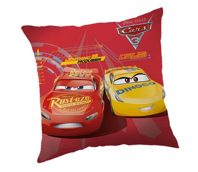 Povlak na polštářek Cars 3 red micro 40/40{% if product.brand.name %} – Jerry Fabrics{% endif %}