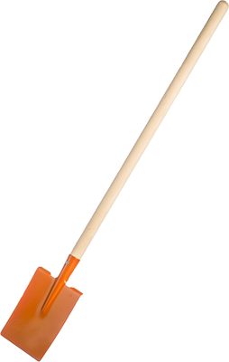 Dětské nářadí pracovní s násadou 83cm kovový rýč rovný oranžový{% if product.brand.name %} – {% endif %}