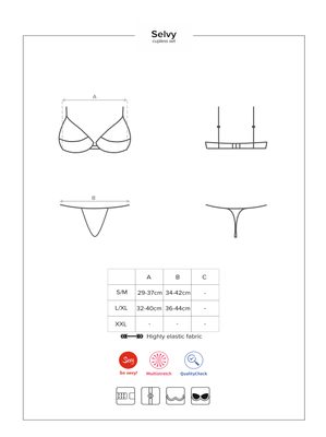 Divoký set otevřený Selvy cupless set – fotka 2