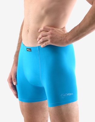 Pánské boxerky s dlouhou nohavičkou Eco Bamboo{% if variant.name %} – dunaj pomnenková - 54/56{% endif %}