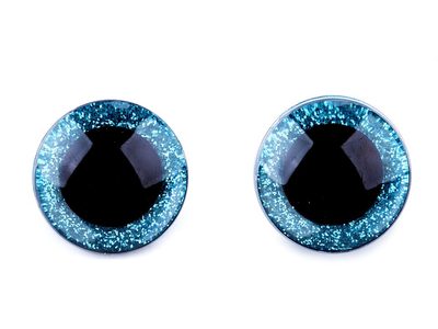 Bezpečnostní oči glitrové Ø25 mm 4ks{% if variant.name %} – 4 modrá{% endif %}