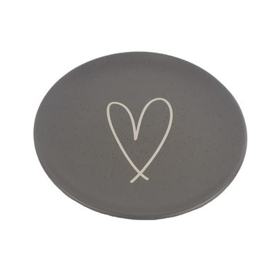 Keramický talíř srdce X6977-21 - 21.5 cm{% if product.brand.name %} – {% endif %}