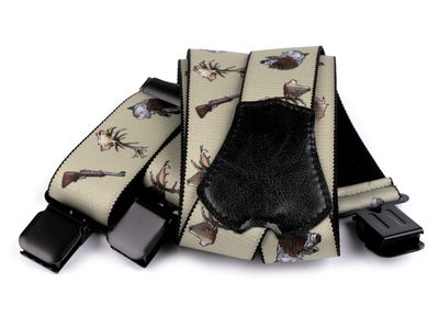 Šle myslivecké široké 4 cm délka 120 cm{% if variant.name %} – 3 béžovozelená{% endif %}