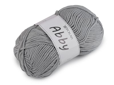Pletací příze Abby 100 g{% if variant.name %} – 6 (11) šedá nejsvětlější{% endif %}