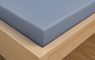Prostěradlo bavlněné napínací 90x200cm modré – fotka 1