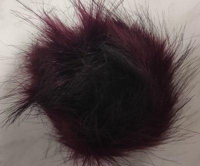 Bambule kožešinová 12 cm{% if variant.name %} – vínová{% endif %}