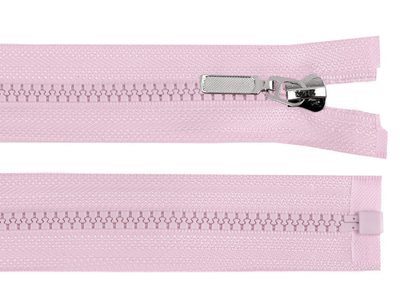 Kostěný zip No 5 délka 60 cm s ozdobným jezdcem{% if variant.name %} – 165 fialová sv.{% endif %}