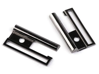 Kovová spona na kabáty, bundy šíře 50 mm{% if variant.name %} – 3 nikl antik{% endif %}