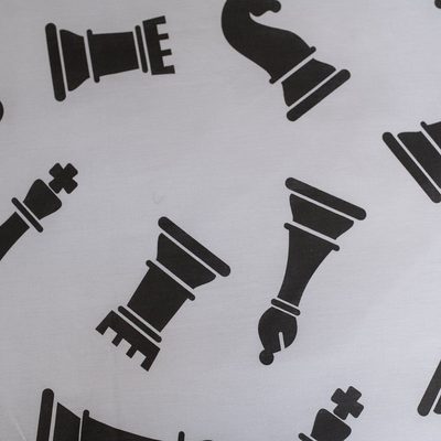 JERRY FABRICS Povlečení Šachy Bavlna, 140/200, 70/90 cm – fotka 3