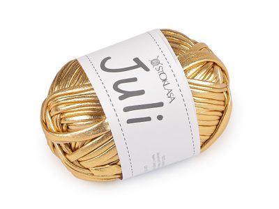 Pletací příze Juli metalická 100 g{% if variant.name %} – 3 (2) zlatá{% endif %}