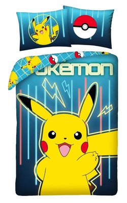 Povlečení Pokémon Pikachu blesky Bavlna, 140/200, 70/90 cm{% if product.brand.name %} – Halantex{% endif %}