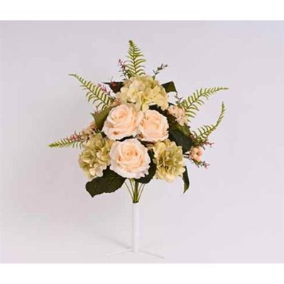 kytice růží, hortenzie horizontální 60 cm, KRÉMOVÁ - 60 cm{% if product.brand.name %} – Morex{% endif %}