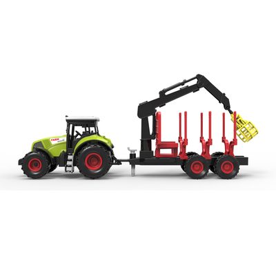 Traktor plastový se zvukem a světlem s vlečkou a chapadlem – fotka 2