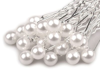 Vlásenka s perlou Ø8 mm 2 kusy{% if product.brand.name %} – Galanterka{% endif %}